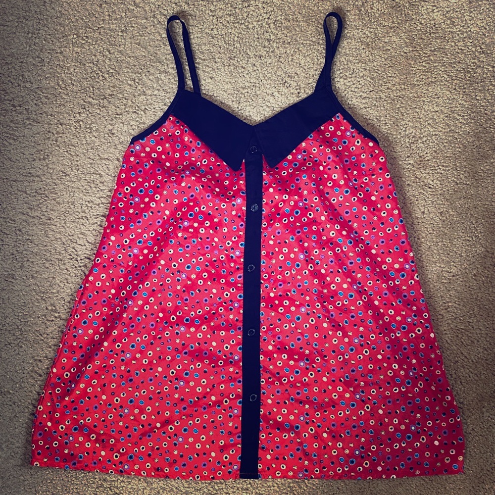 Multi colored tank top blouse